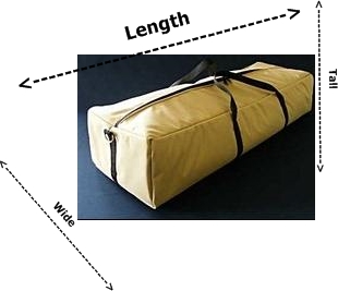 Custom Size Duffel Bags how to measure your duffel bag