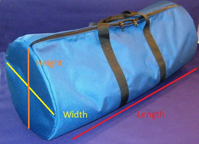 Custom Size Duffel Bags how to measure your duffel bag