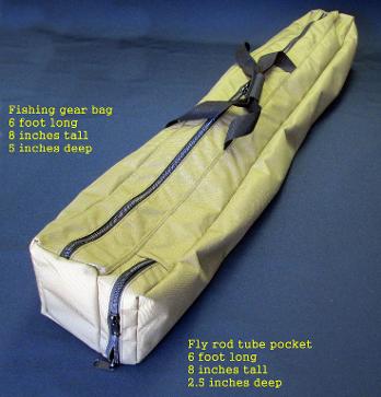 Fly rod tube bag
